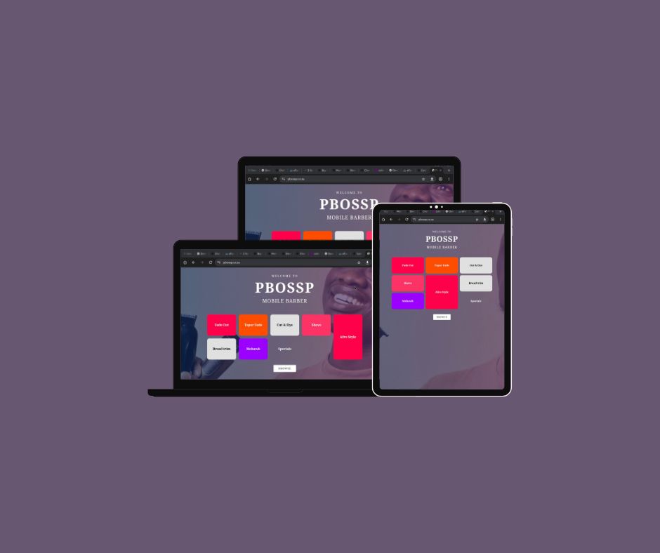 Web and App Design Mockup